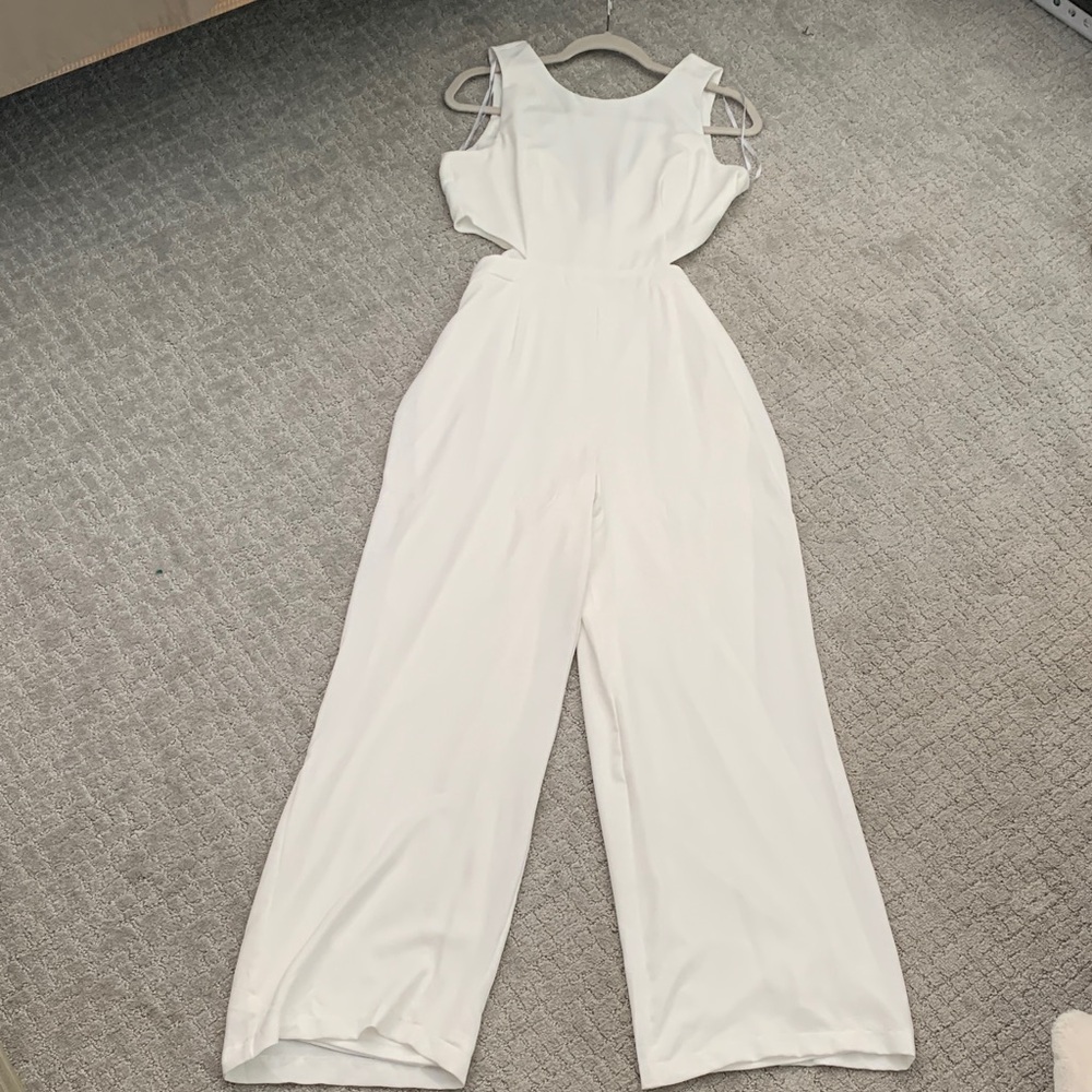 Lulu's Chic Ivory Jumpsuit